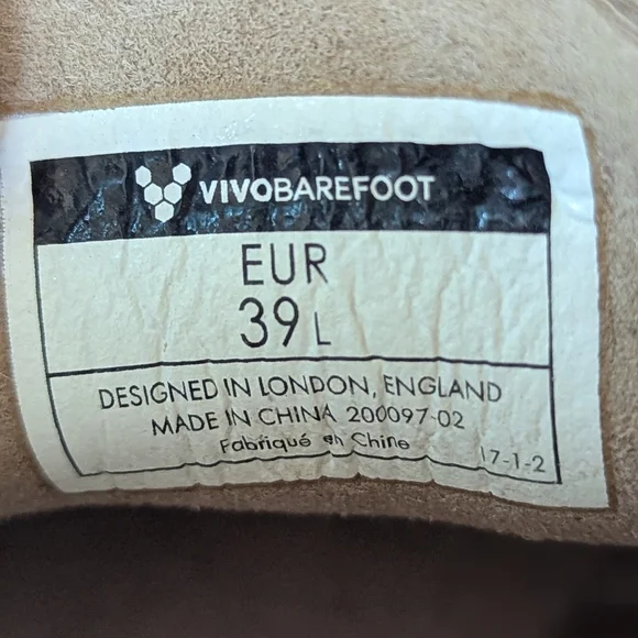 Vivobarefoot Rif Wild Hide Leather Shoes Women 39 US 8 Barefoot Minimalist - Picture 8 of 16